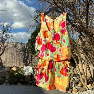 Martin+OSA sleeveless summer romper dress with side pocket silky light size M